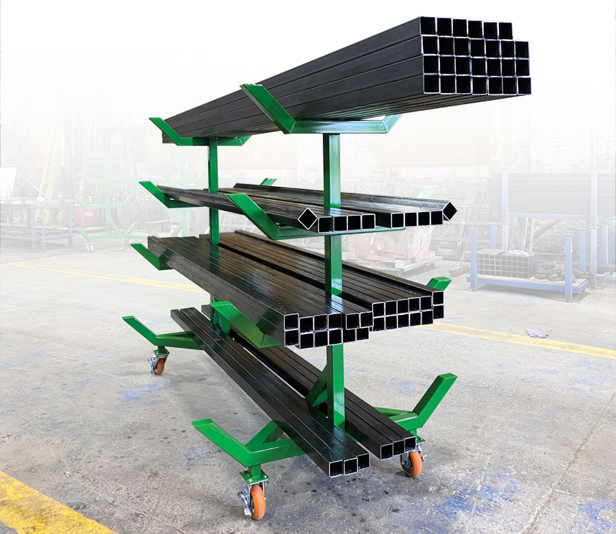 Zanesville Steel Custom Racks With Casters